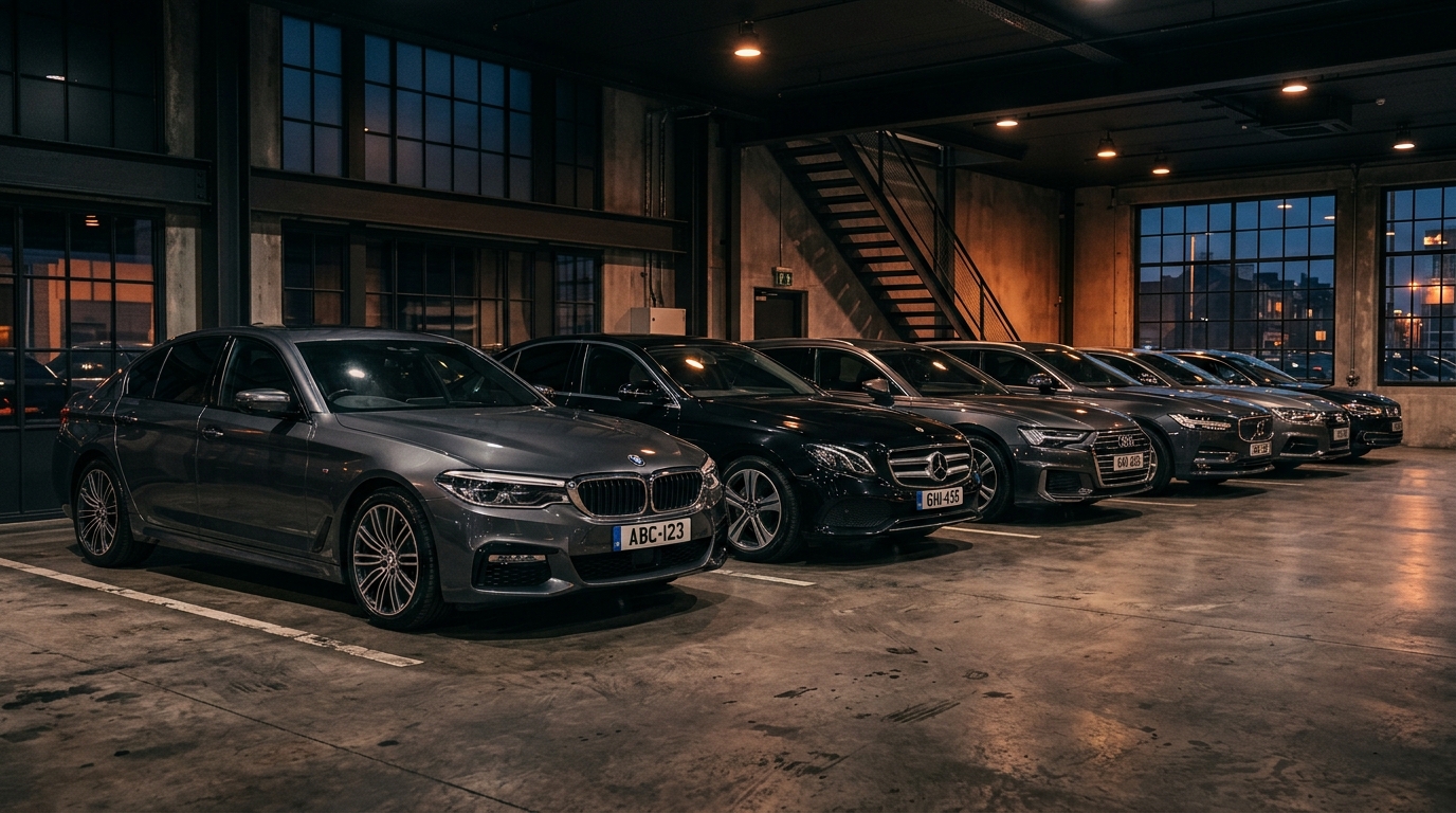 High-quality pre-owned cars in a showroom